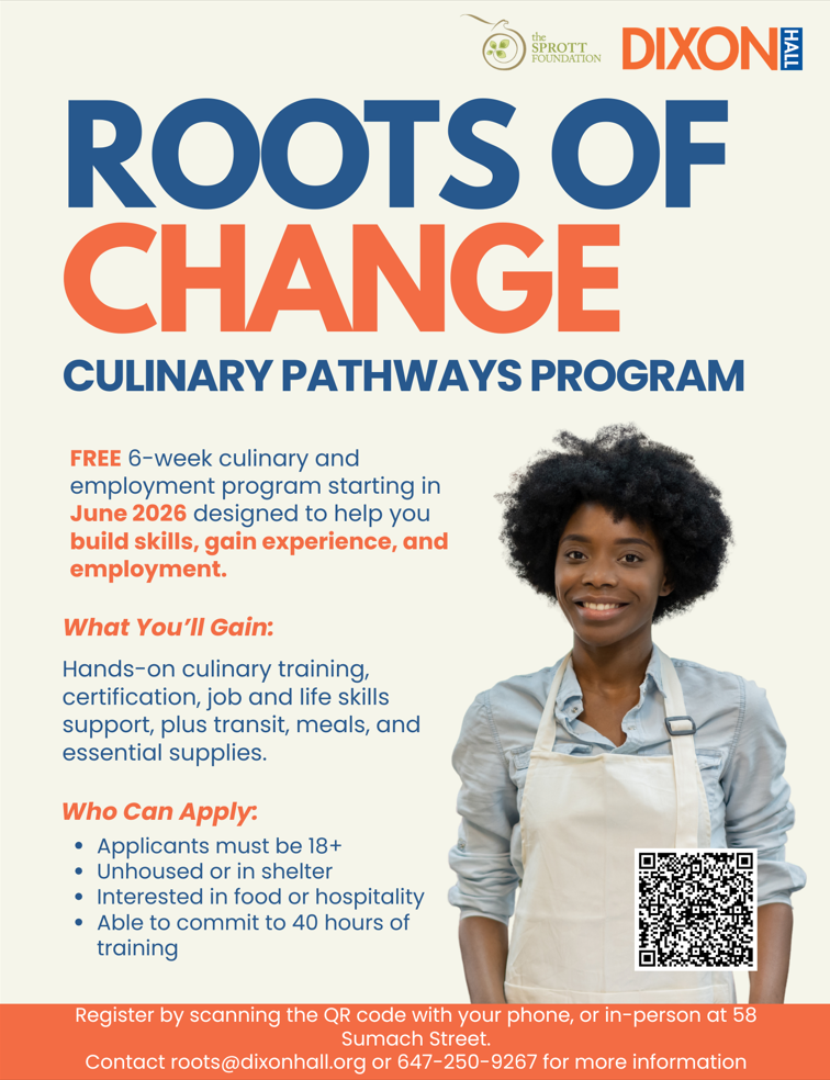 Image for Dixon Hall's Roots of Change - Culinary Pathways Program